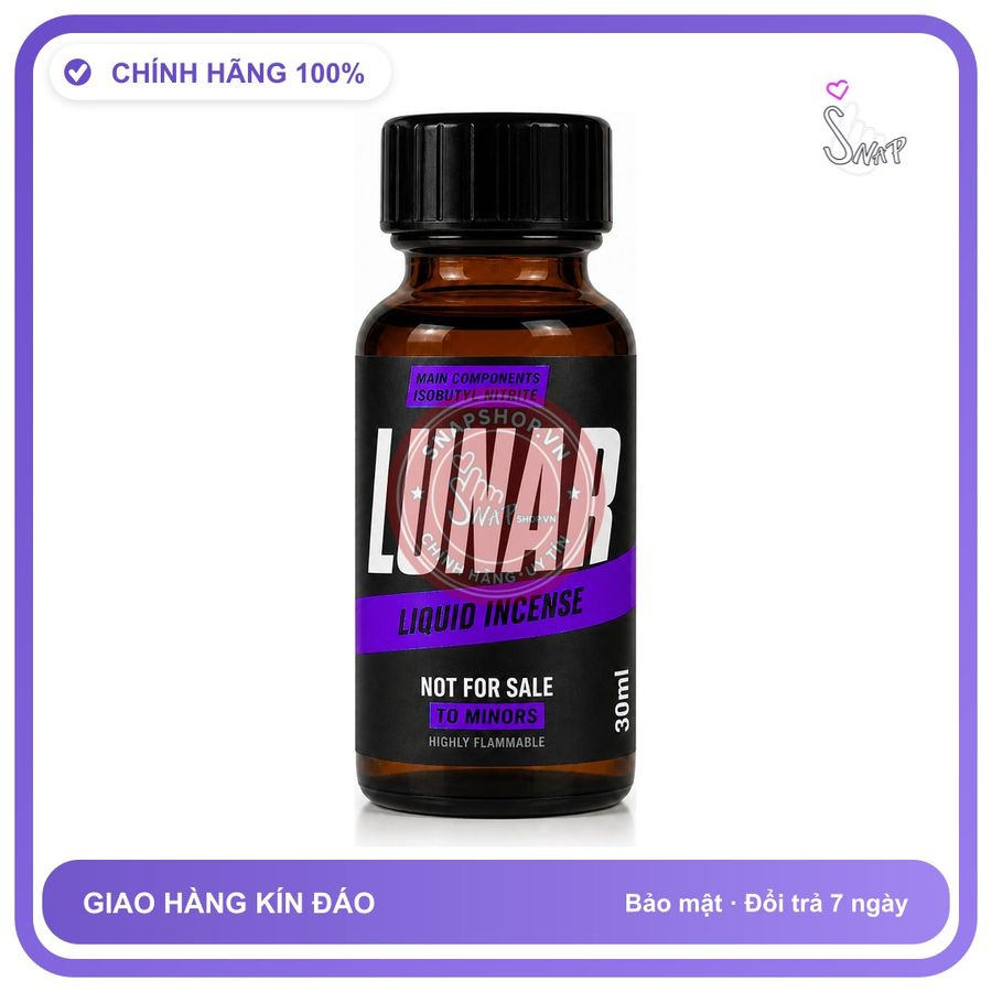 Chai hít tăng khoái cảm kích thích Popper LUNAR 30ml Chính hãng