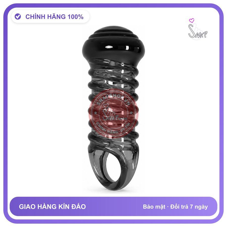 (Che Tên) Bao cao su đôn dên nấm xoắn ốc có dây đeo chống tuột Giao Nhanh Toàn Quốc