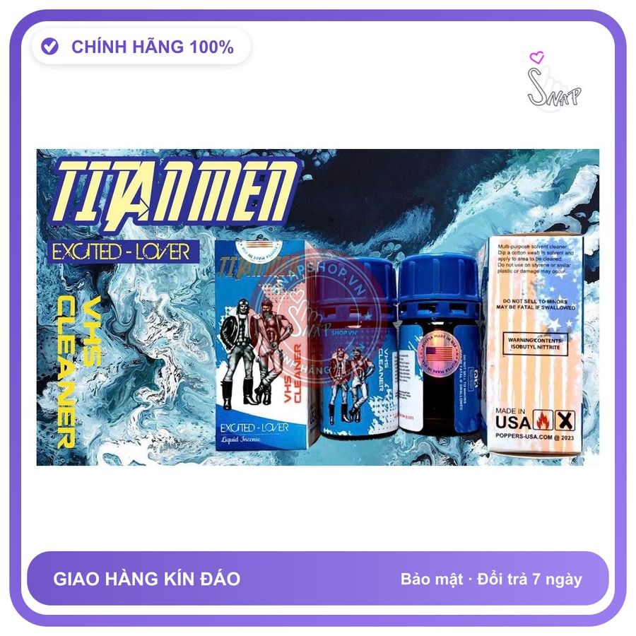 popper 40ml titanmen cho top men chính hãng USA bao mạnh,chống lờn Sẵn Hàng