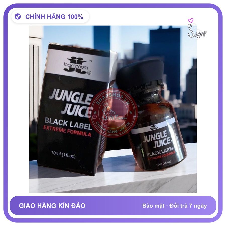(Che Tên) Chai Hít Kích Thích Hưng Phấn Cho Nam Nữ, Cực Sung Sướng, Popper Jungle Juice 10ml USA, An Toàn Sử Dụng Lâu Dài Giao Nhanh Toàn Quốc
