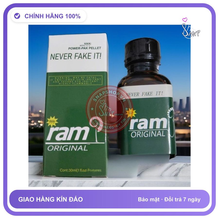 (Che Tên) Popper RAM 30ml USA, Hàng Chính Hãng, Cực Mạnh, Phê Lâu, Cho Ng Lờn Lâu Năm, Không Chứa Tạp Chất, An Toàn Sử Dụng Hỗ Trợ 24/7