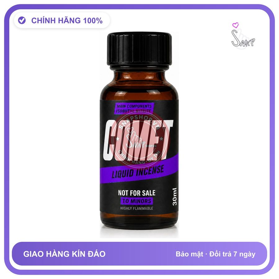 Chai hít tăng khoái cảm kích thích Popper COMET 30ml Chính hãng