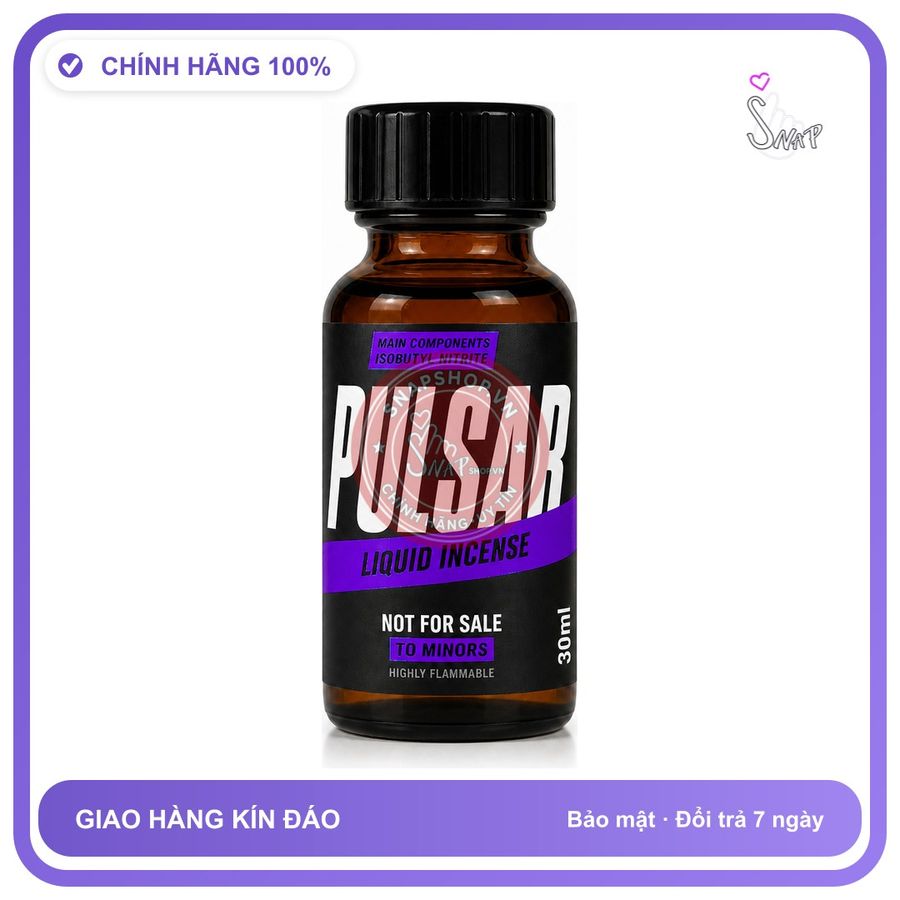 Chai hít tăng khoái cảm kích thích Popper PULSAR 30ml Chính hãng