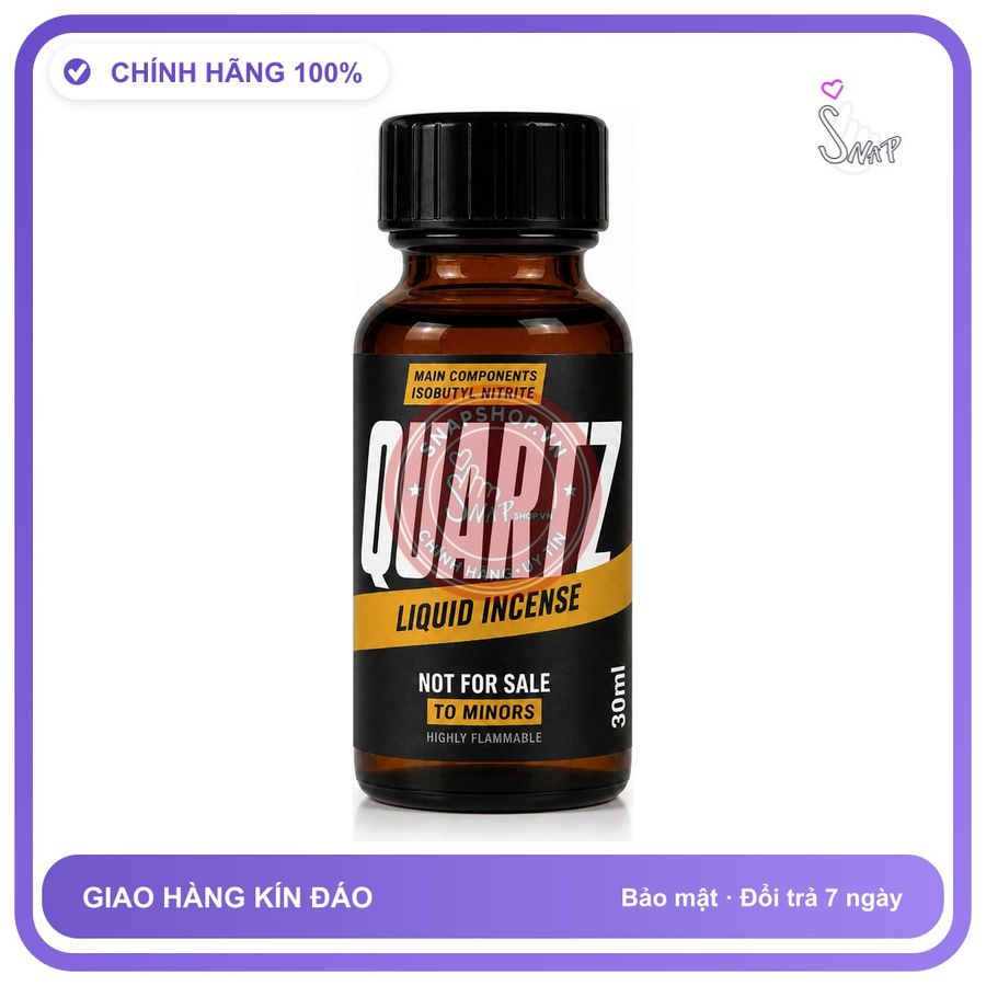 Chai hít tăng khoái cảm kích thích Popper QUARTZ 30ml Chính hãng