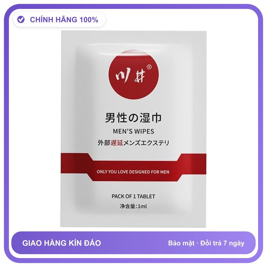 Khăn lau chống xuất tinh sớm ChuanJing Men's Wipes 1 gói