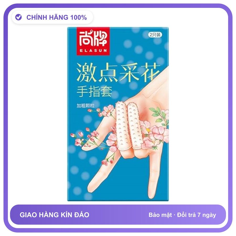 Bao đôn ngón tay Xanh Elasun Hộp 2 cái