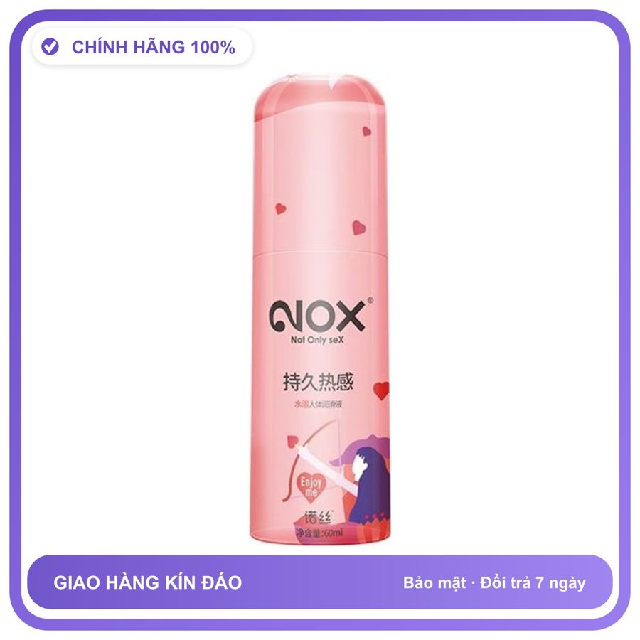 Gel bôi trơn tăng khoái cảm Nox Warming Long Lasting Hồng Chai 60ml