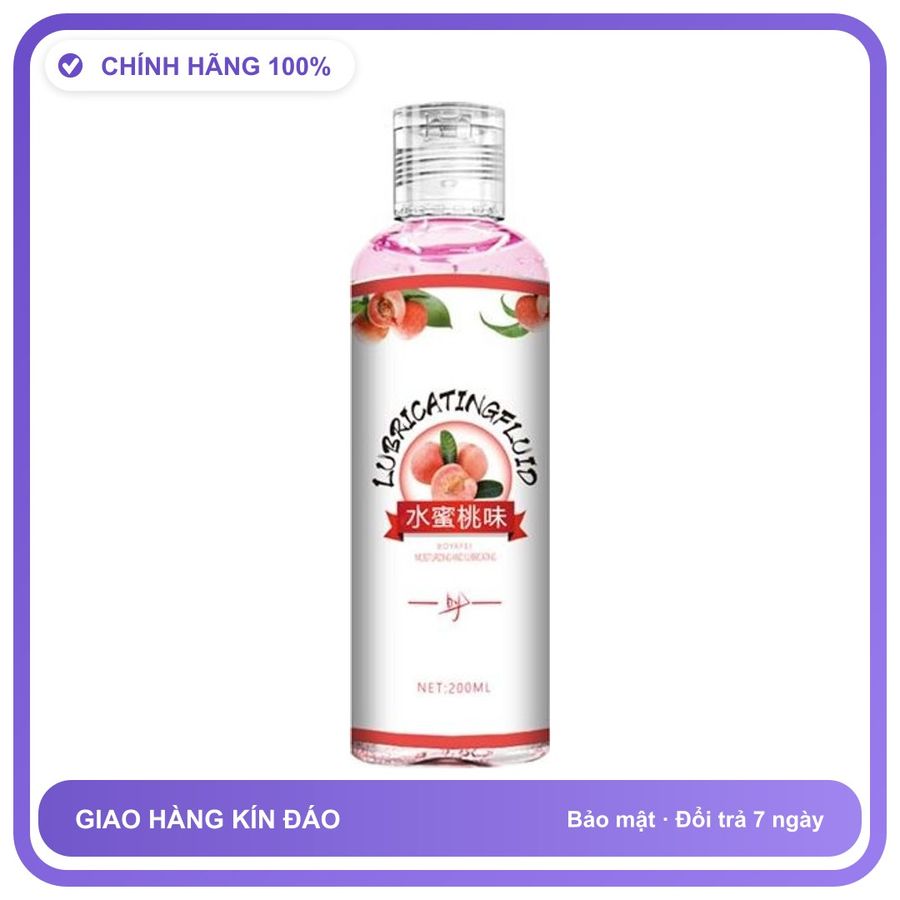 Gel bôi trơn tăng khoái cảm Boyafei Đào Chai 200ml