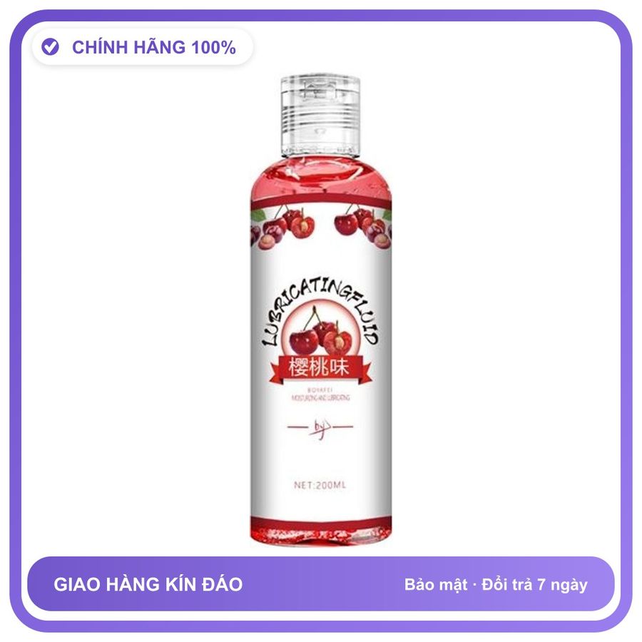 Gel bôi trơn tăng khoái cảm Boyafei Cherry Chai 200ml