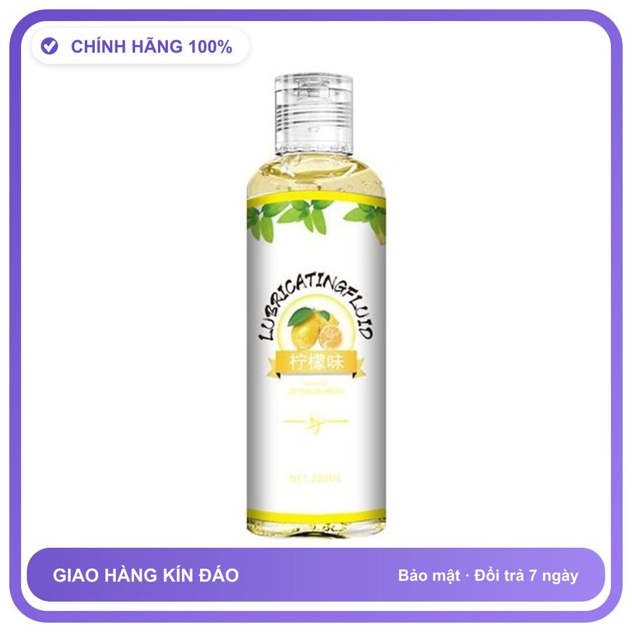 Gel bôi trơn tăng khoái cảm Boyafei Chanh Mỹ Chai 200ml