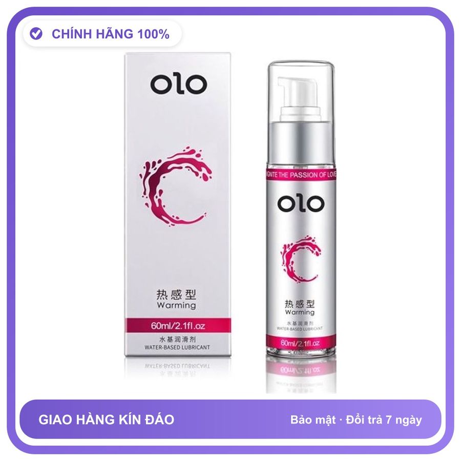 Gel bôi trơn tăng khoái cảm OLO Warming Chai 60ml
