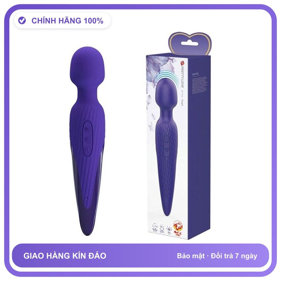 Chày rung 2 Đầu phát nhiệt sạc USB Pretty Love Antony-Youth