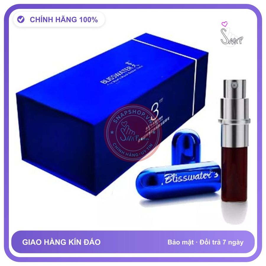 (Che Tên) Xịt Bliss Water 3 (Hưởng Cửu) — Trì Hoãn Xuất Tinh Sớm 6ml Chuẩn Auth