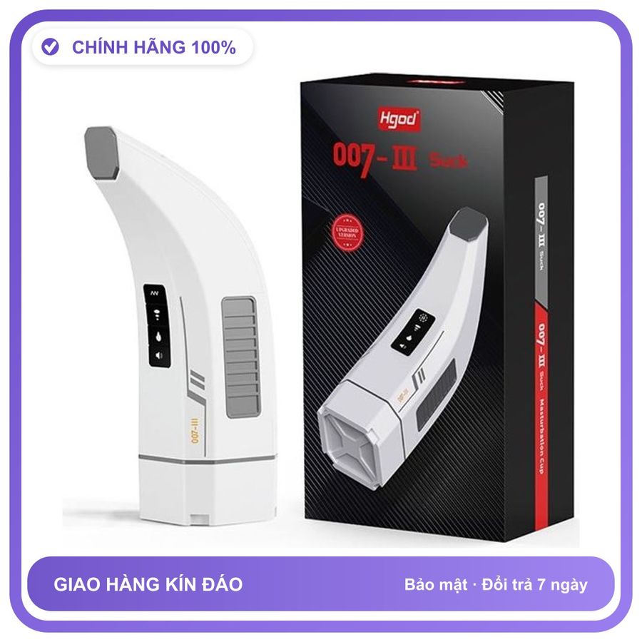 Âm đạo giả phát nhiệt bú có âm thanh sạc USB Hgod 007 III Suck