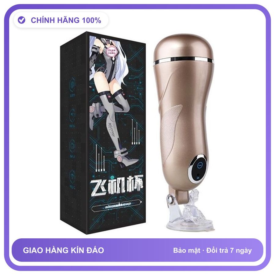 Âm đạo giả Hít rung sạc USB MizzZee Momoda
