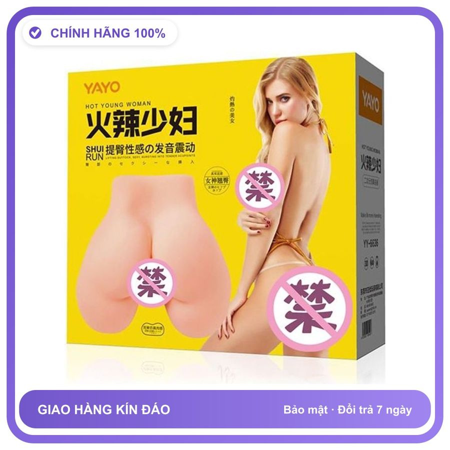 Âm đạo giả dạng khối rung dùng pin Yayo Hot Young Woman 1.3kg