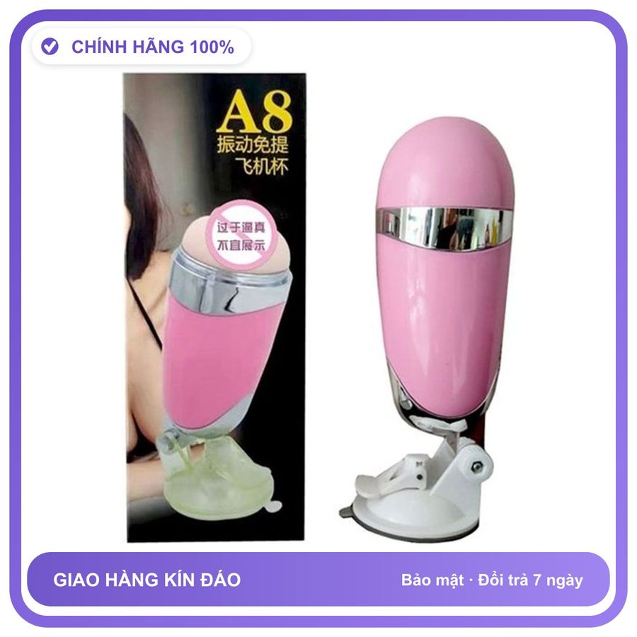 Âm đạo giả Hít rung dùng pin A8
