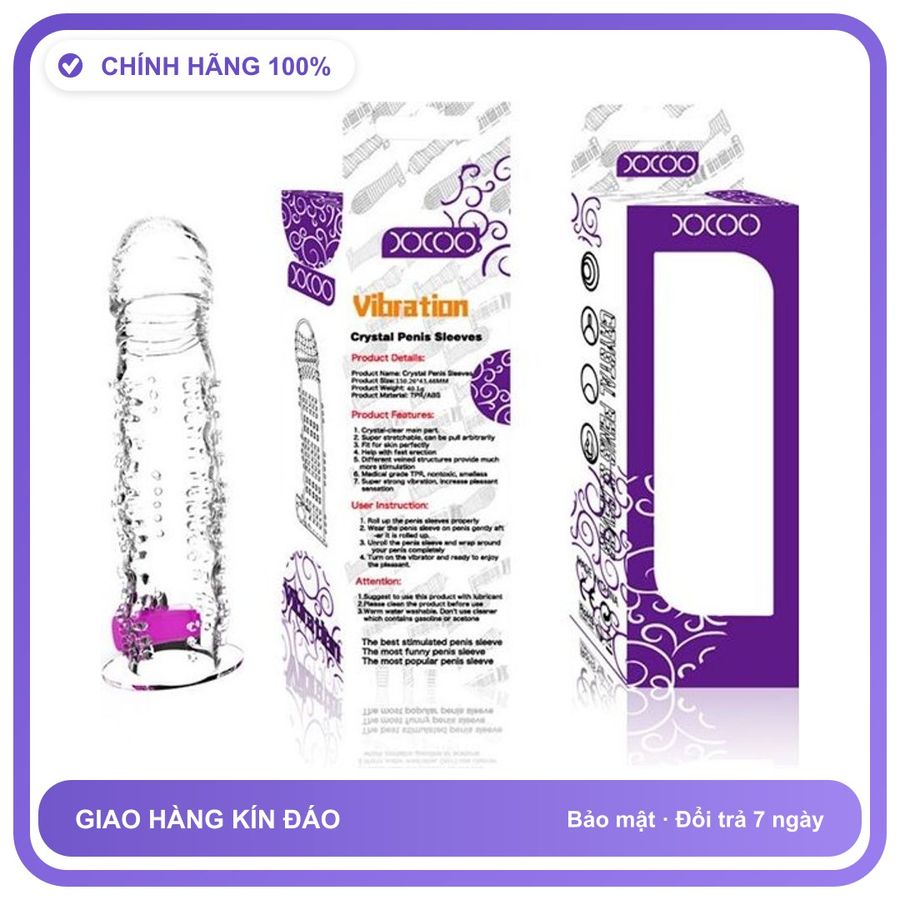 Bao đôn dên XXOO Rung Tím Gai