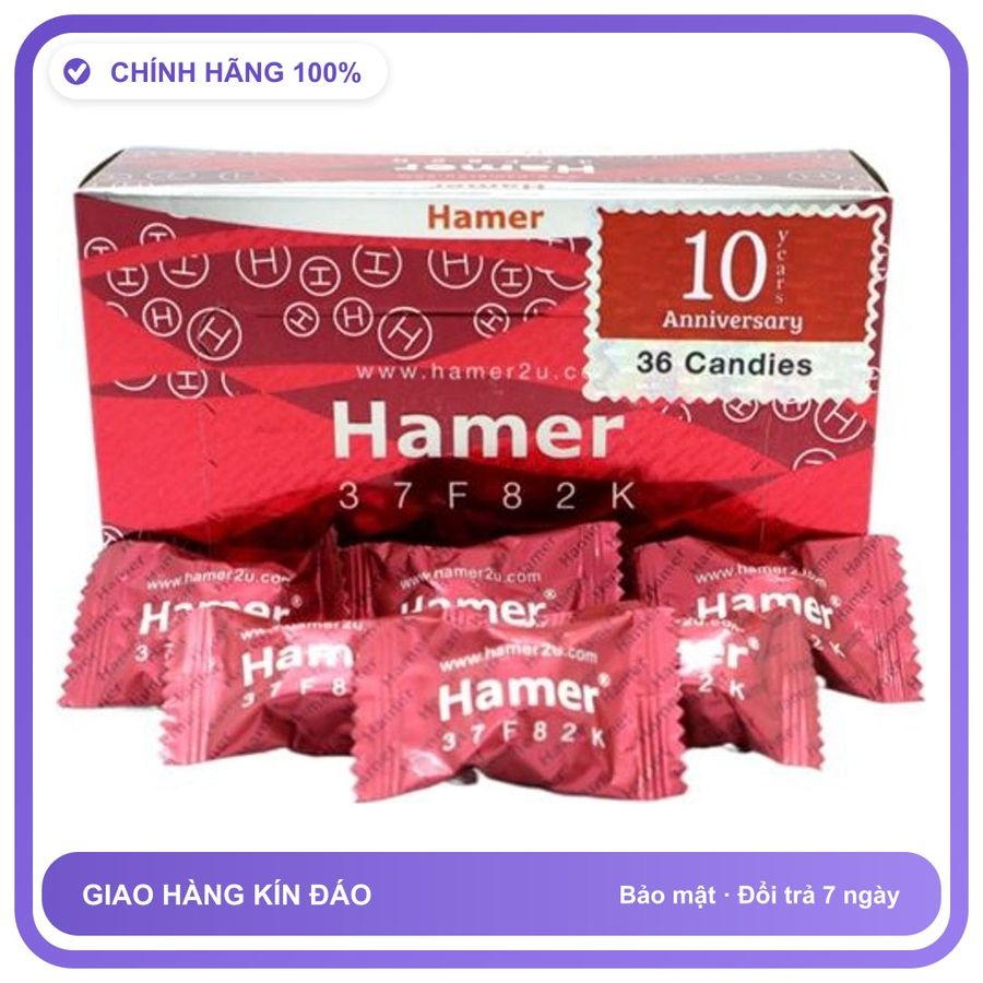Kẹo nhân sâm hỗ trợ cương dương Hamer 37F82K 1 viên