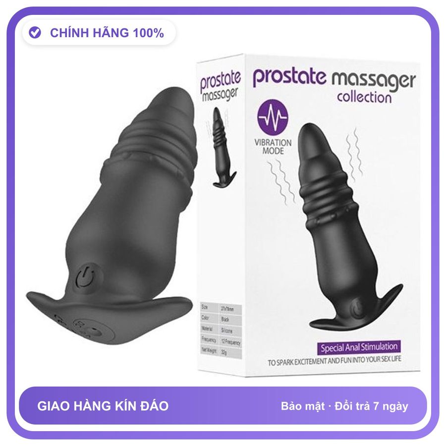 Plug phích cắm hậu môn rung sạc USB Prostate