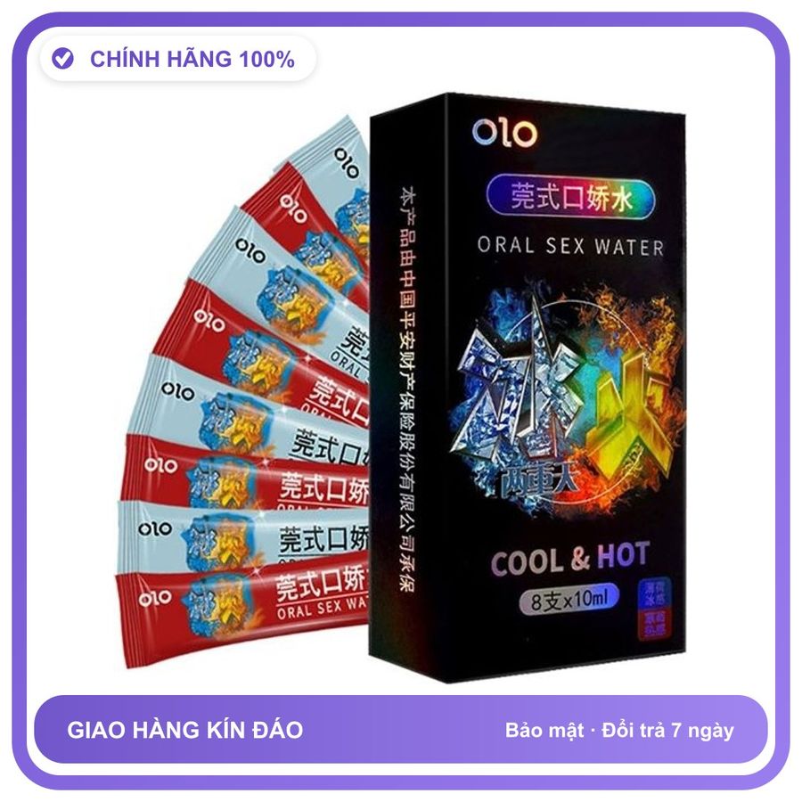 Nước tình yêu oral sex Ngậm Băng Hoả OLO Hộp 8 cái