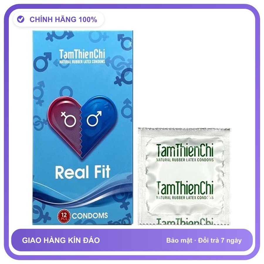 Bao cao su size nhỏ TTC Real Fit Hộp 12 cái