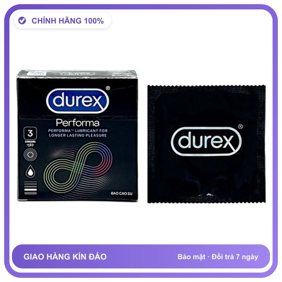 Bao cao su kéo dài quan hệ DKSH Durex Performa Hộp 3 cái