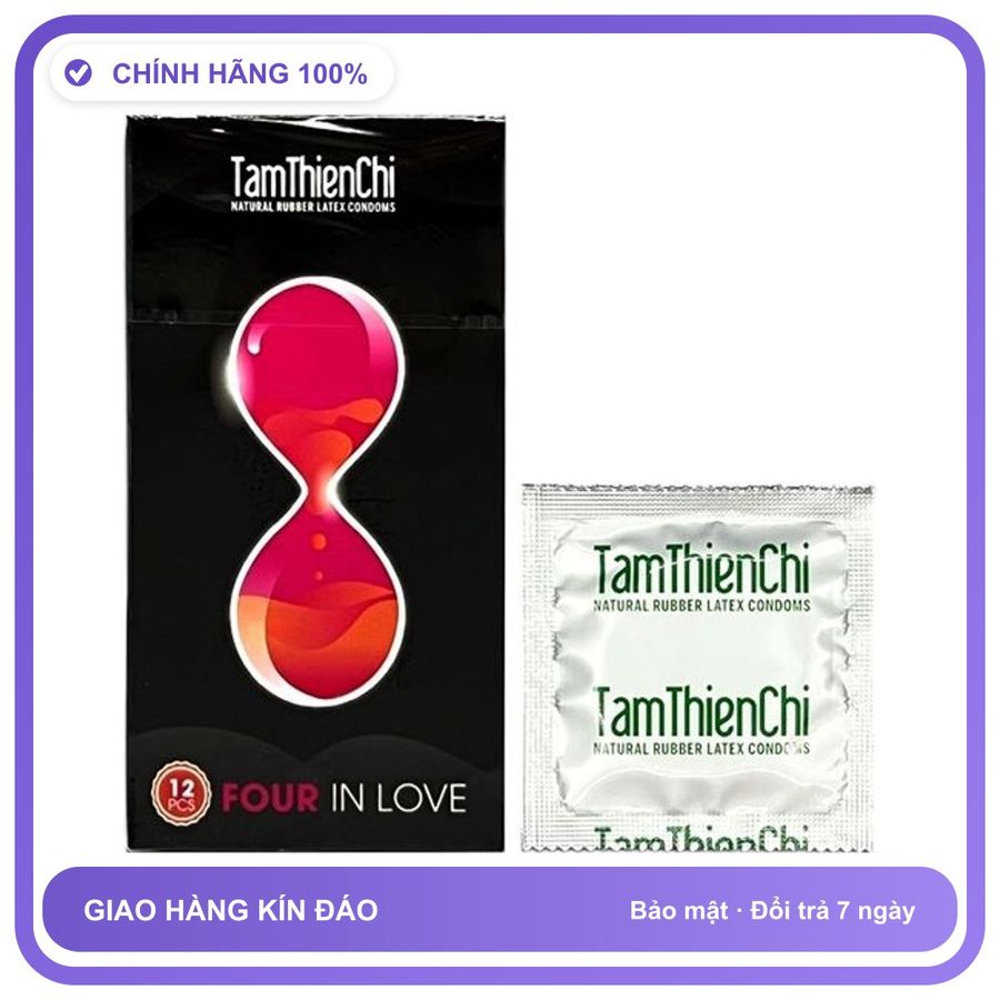 Bao cao su kéo dài quan hệ Đen TTC 4in1 Hộp 12 cái