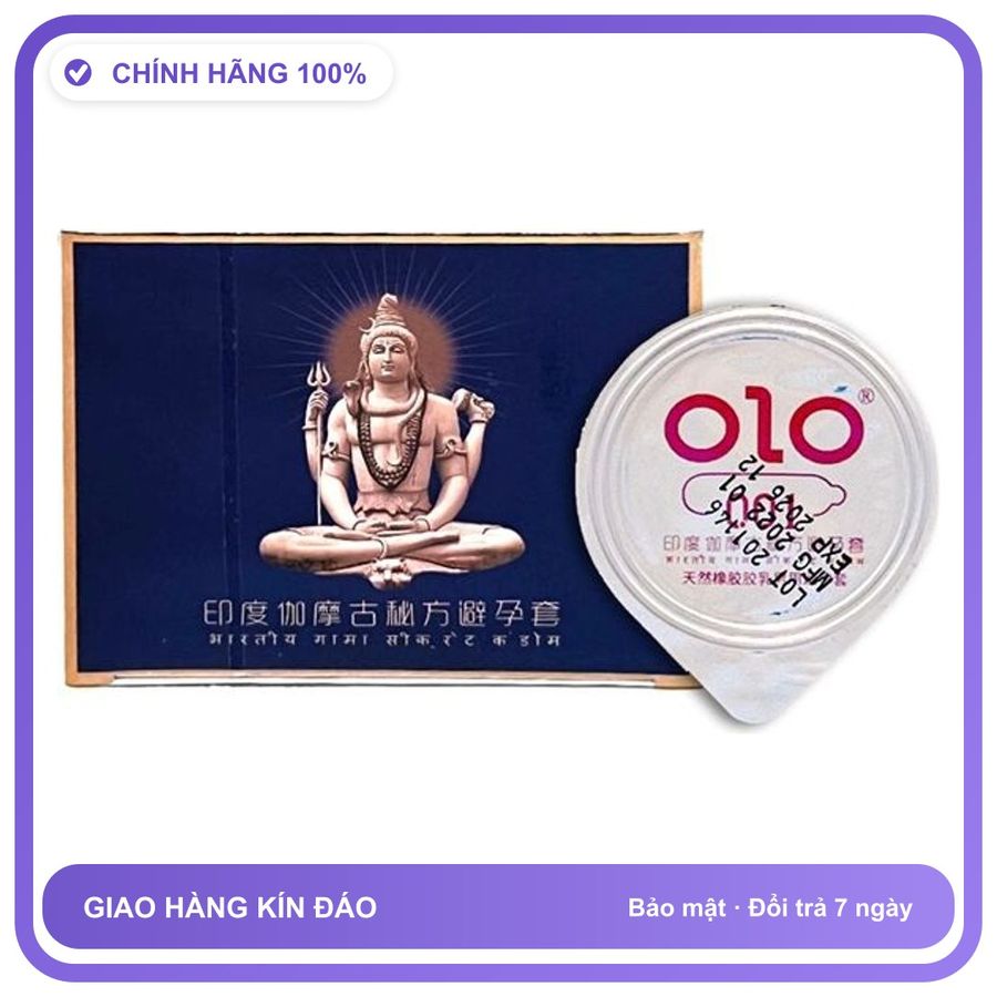 Bao cao su kéo dài quan hệ Xanh OLO Kama Hộp 10 cái