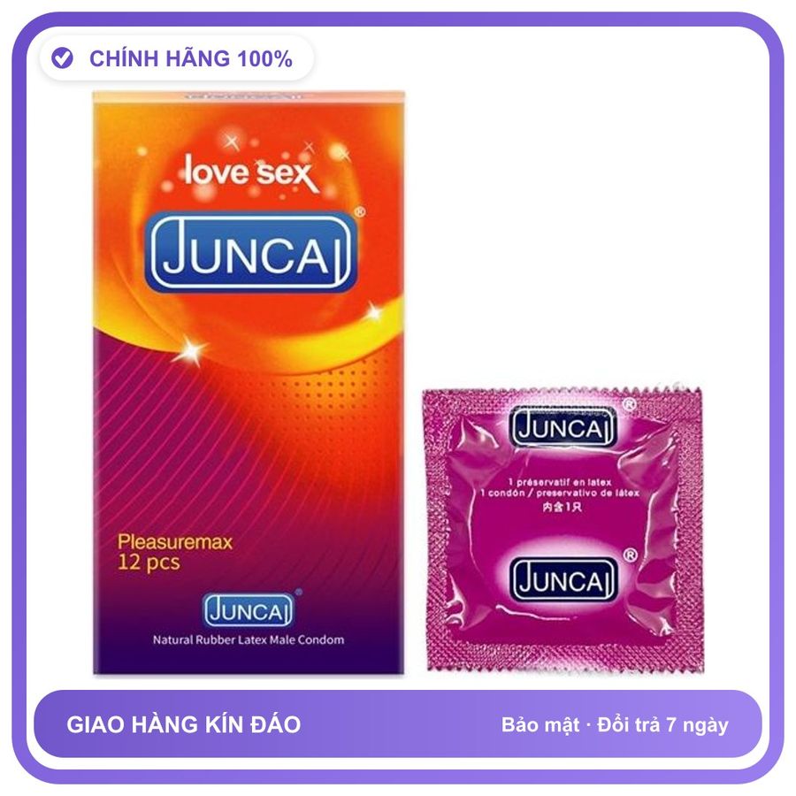 Bao cao su kéo dài quan hệ Juncai Pleasuremax JC-23 Hộp 12 cái