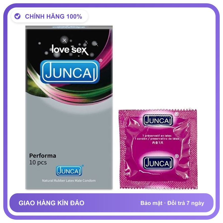 Bao cao su kéo dài quan hệ Juncai Performa JC-19 Hộp 10 cái