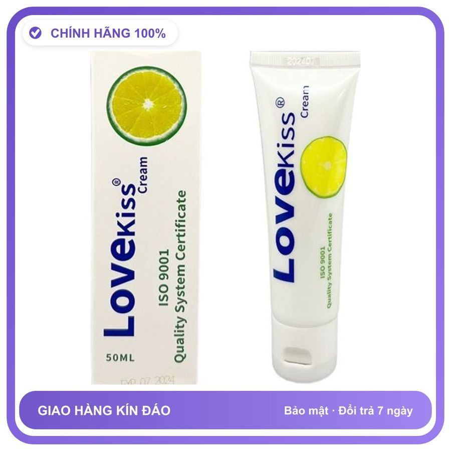 Gel bôi trơn hương thơm Love Kiss Chanh 2 tuýp Chai 50ml