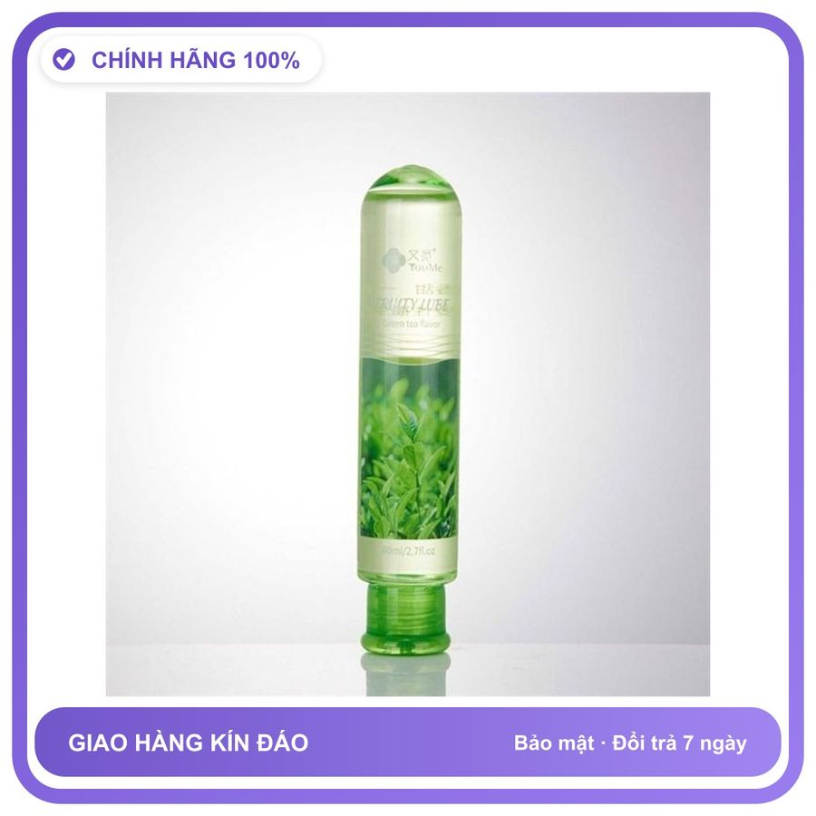 Gel bôi trơn hương thơm YouMe Fruity Lube Trà Xanh Chai 80ml