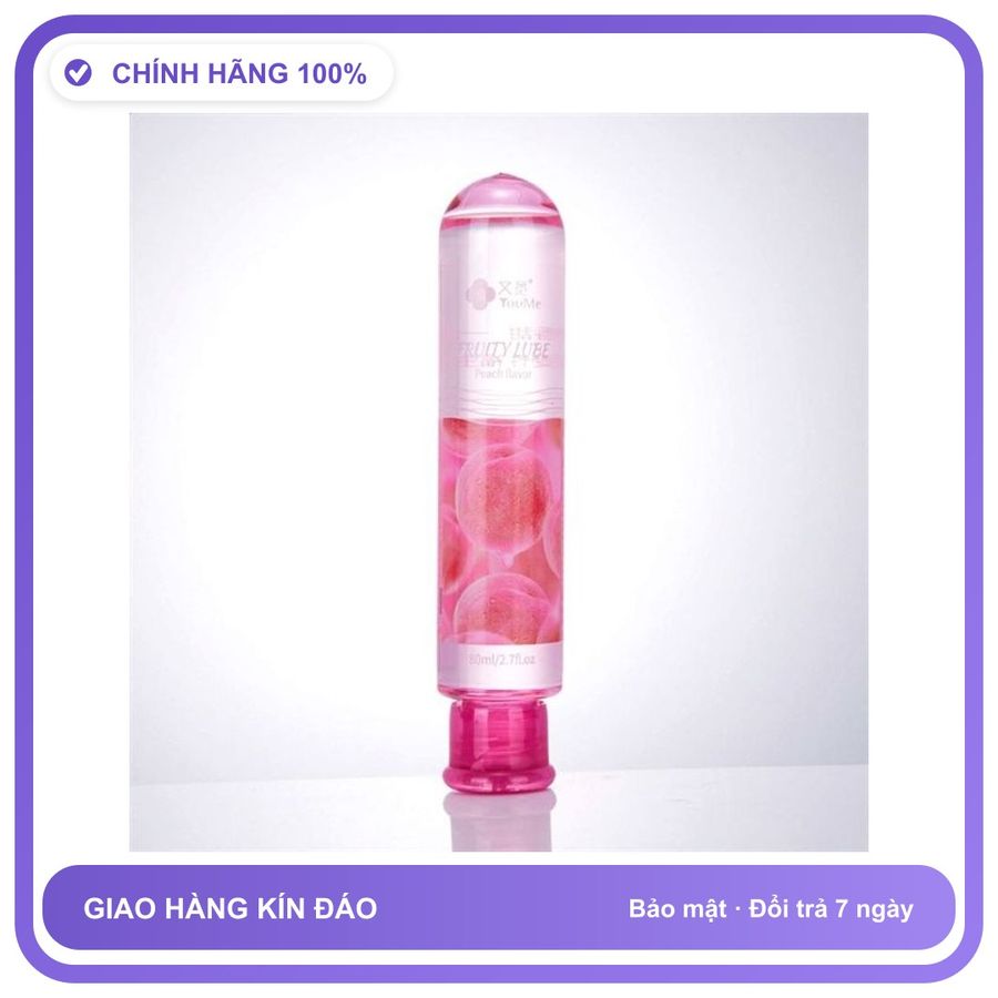 Gel bôi trơn hương thơm YouMe Fruity Lube Đào Chai 80ml