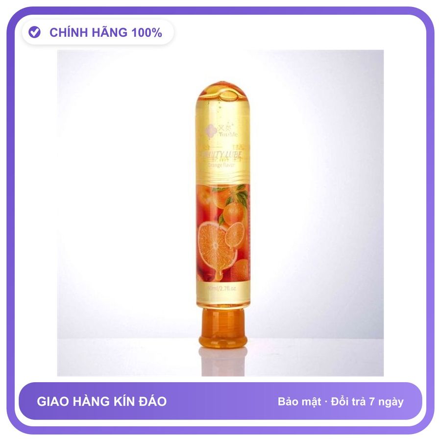 Gel bôi trơn hương thơm YouMe Fruity Lube Cam Chai 80ml