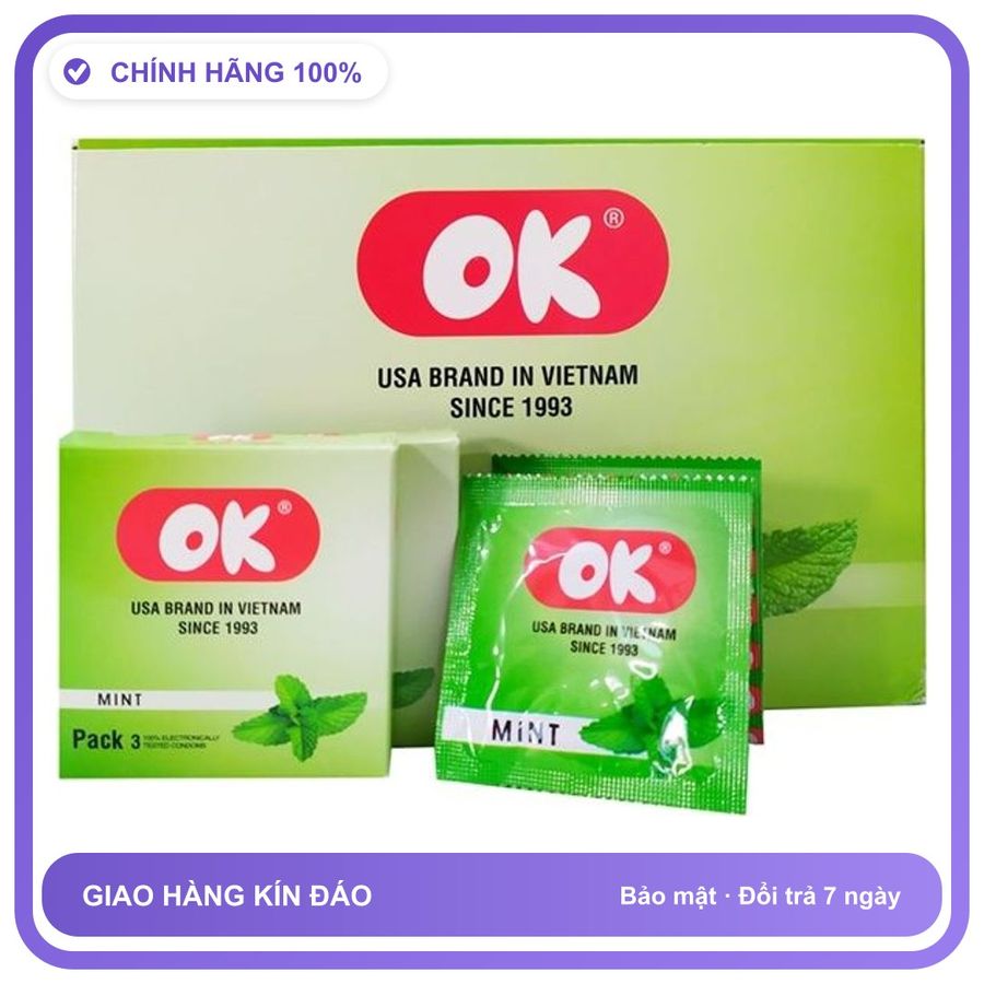 Bao cao su khách sạn nhà nghỉ Bạc Hà OK 48h Hộp 144 cái