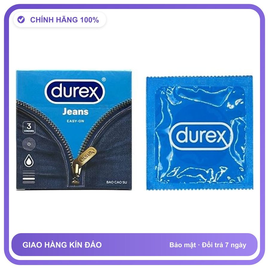 Bao cao su size lớn DKSH Durex Jeans Hộp 3 cái