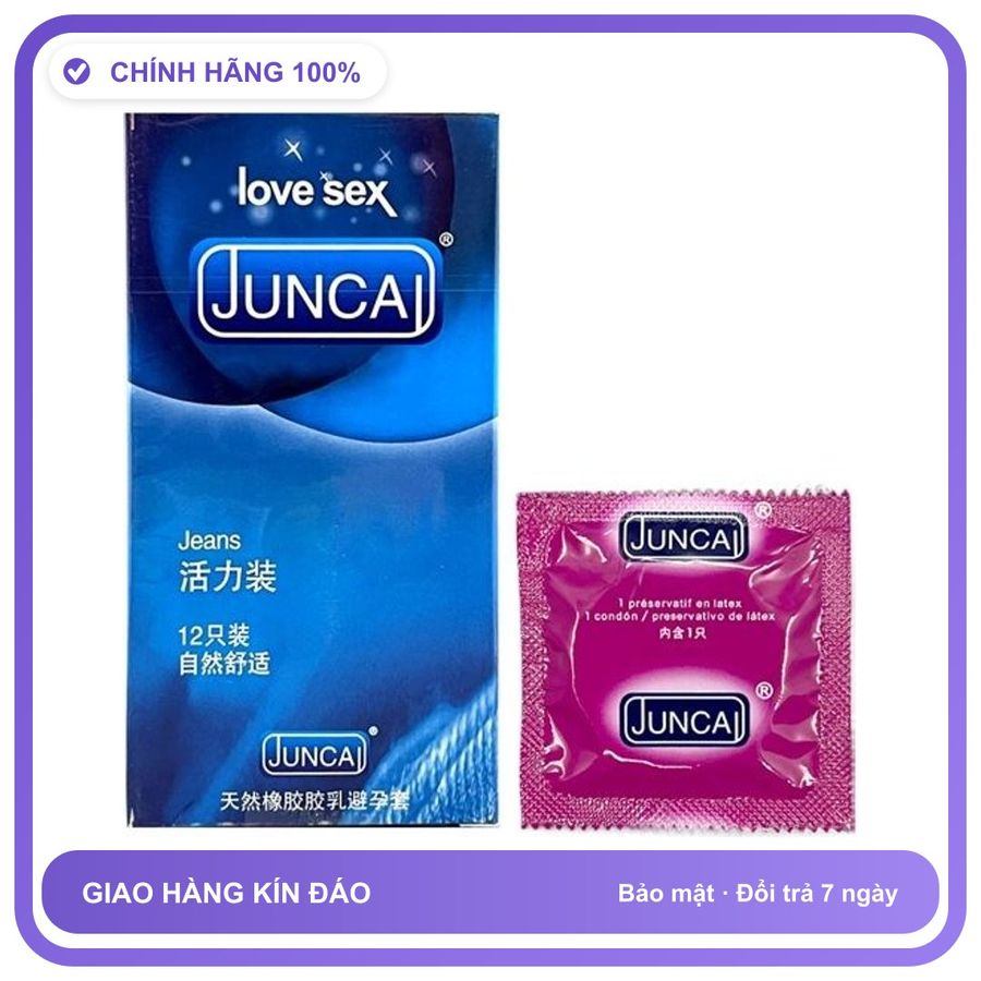 Bao cao su size lớn Juncai Jeans JC-25 Hộp 12 cái