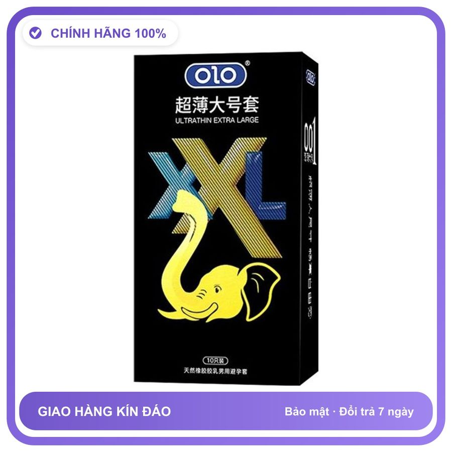 Bao cao su size lớn OLO XXL Extra Large Hộp 10 cái