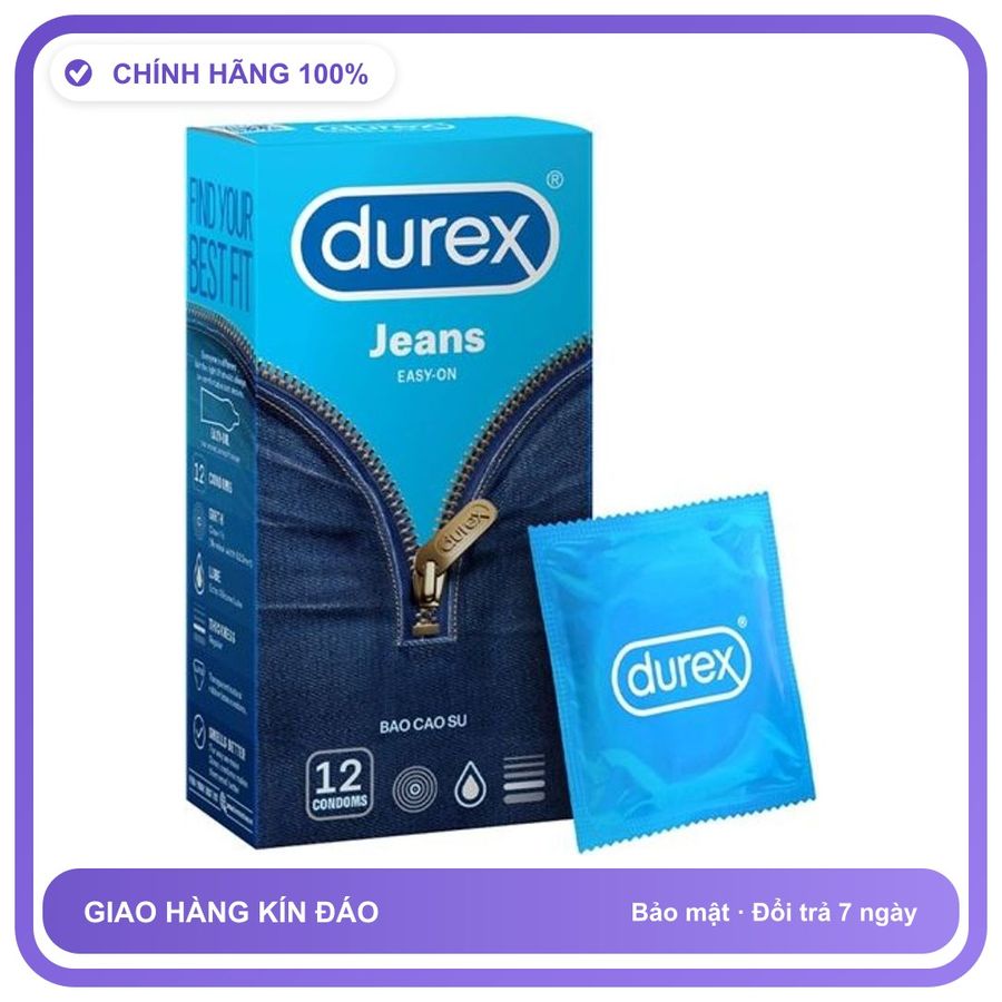 Bao cao su size lớn DKSH Durex Jeans Hộp 12 cái