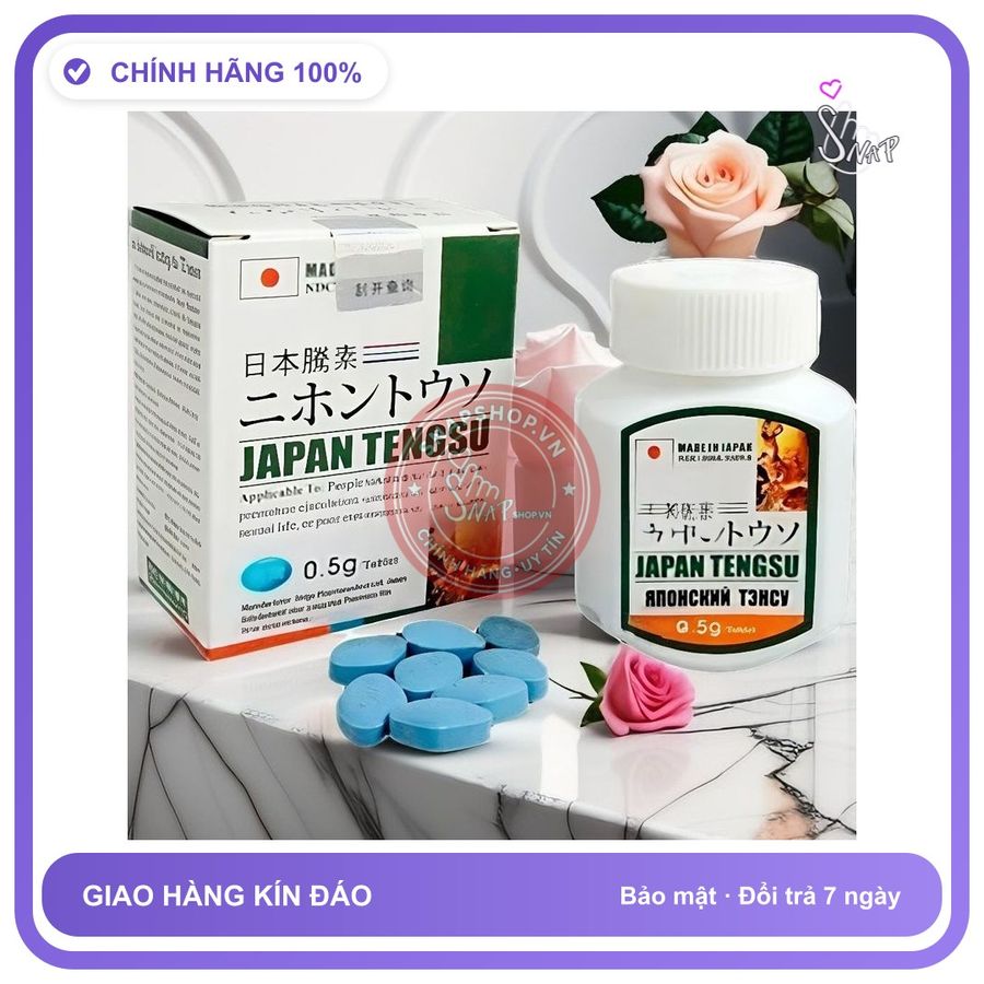 Viên uống hỗ trợ sinh lý nam JAPAN TENGSU Thuốc cương cứng, kéo dài thời gian quan hệ cho nam, hàng chính hãng, có tem chống hàng giả, rất hiệu quả, c