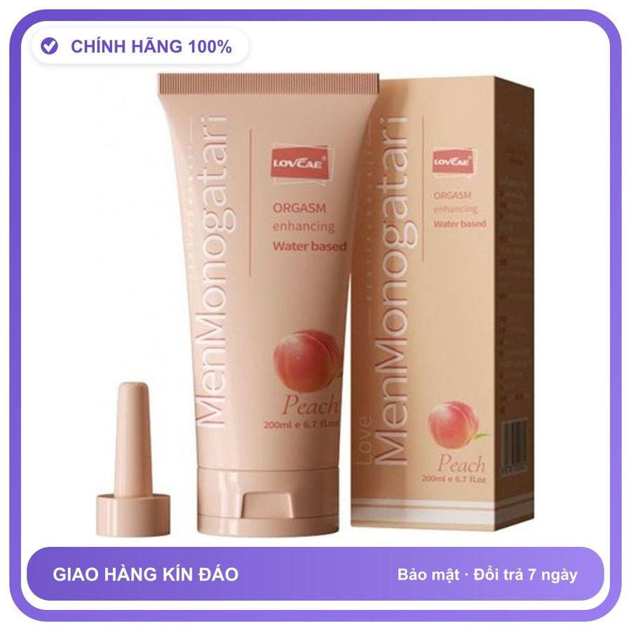 Gel bôi trơn dành cho hậu môn Lovcave Monogatari Đào Chai 200ml