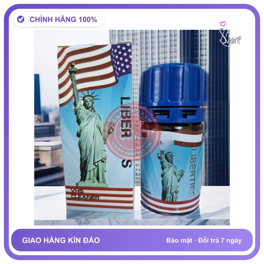 Chai hít tăng khoái cảm Popper LIBERTIES 40ml Che Tên Chai Hít Tăng Khoái Cảm, Popper 40ml USA, Hàng Chính Hãng, Cực Mạnh, Phê Lâu