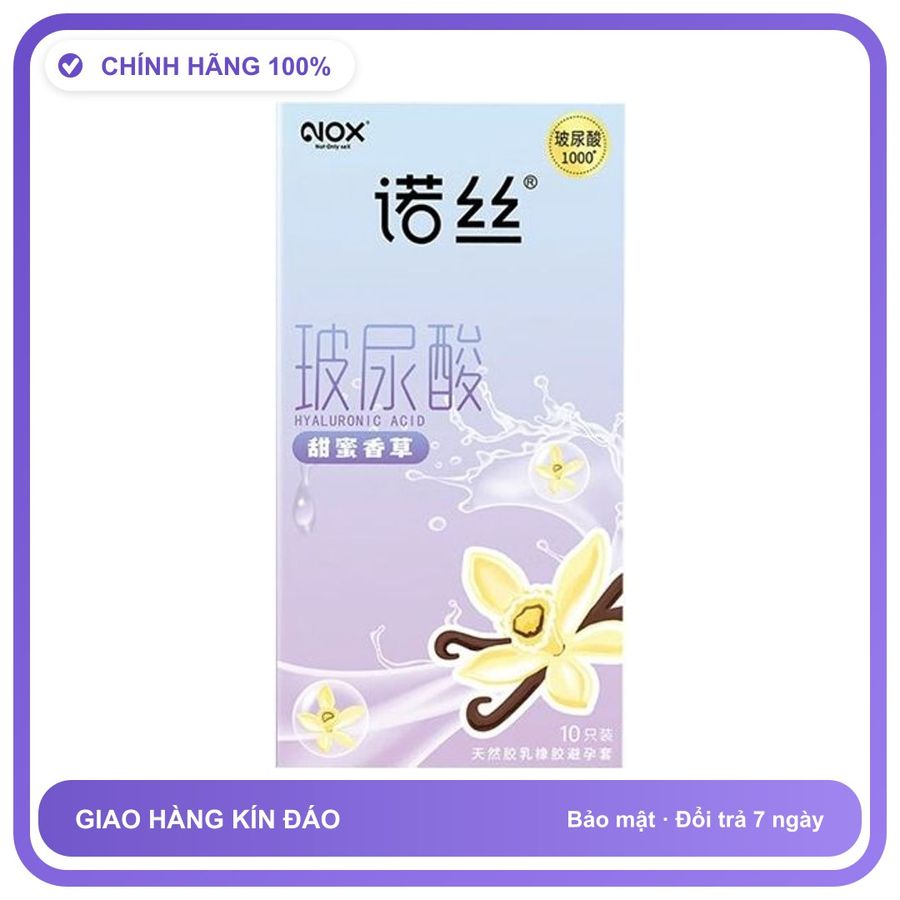 Bao cao su siêu mỏng HA Nox Ultra Thin Vanila Hộp 10 cái
