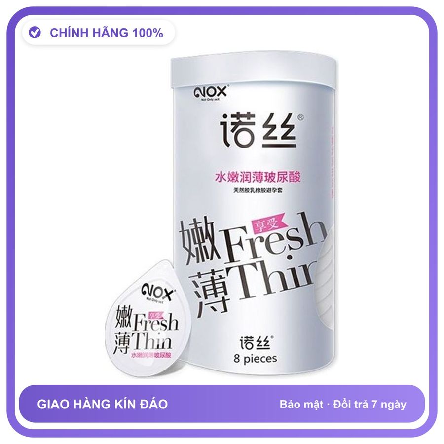 Bao cao su siêu mỏng 003 HA Nox Fresh Thin Hộp 8 cái