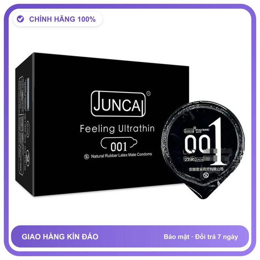 Bao cao su siêu mỏng Juncai Spot Particle JC-07 Hộp 10 cái