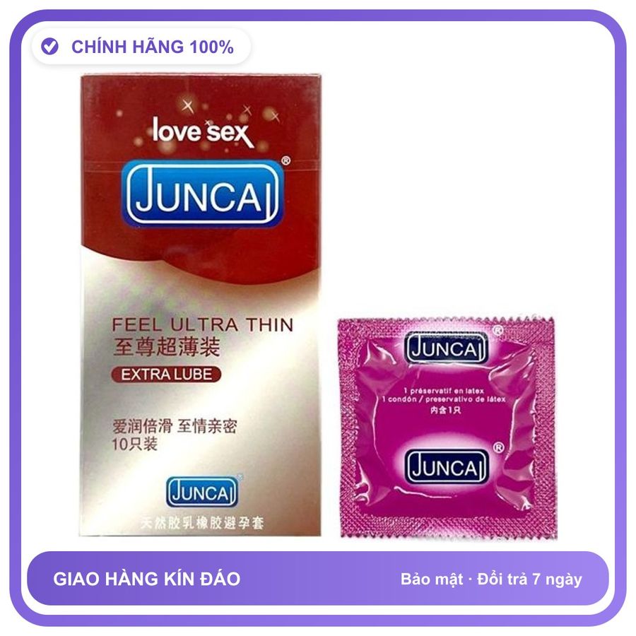 Bao cao su siêu mỏng Juncai Feel Ultra Thin JC-32 Hộp 10 cái