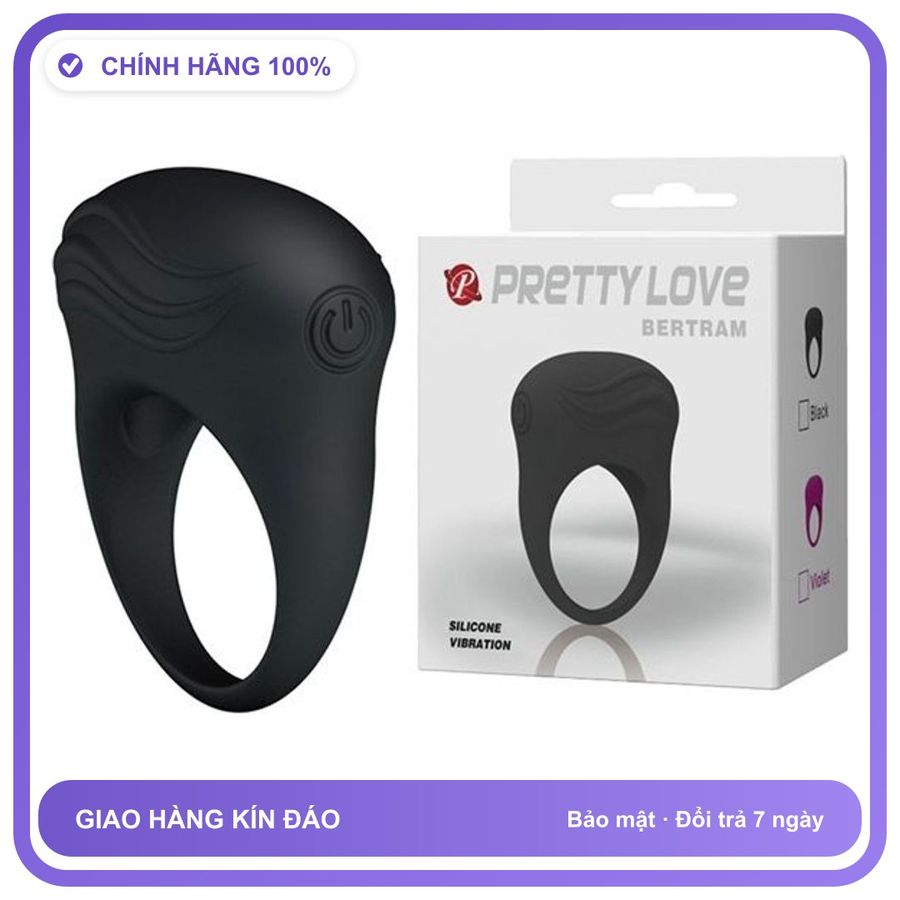 Vòng đeo kéo dài thời gian tăng kích thích rung dùng pin Pretty Love Bertram