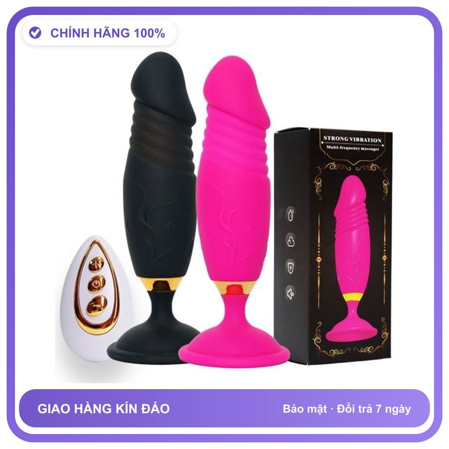 Dương vật giả có đế hít điều khiển từ xa sạc USB Boqi BQ187