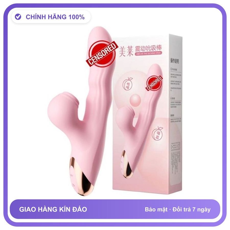 Dương vật giả rung hút phát nhiệt sạc USB GOK Bella Suck Stick